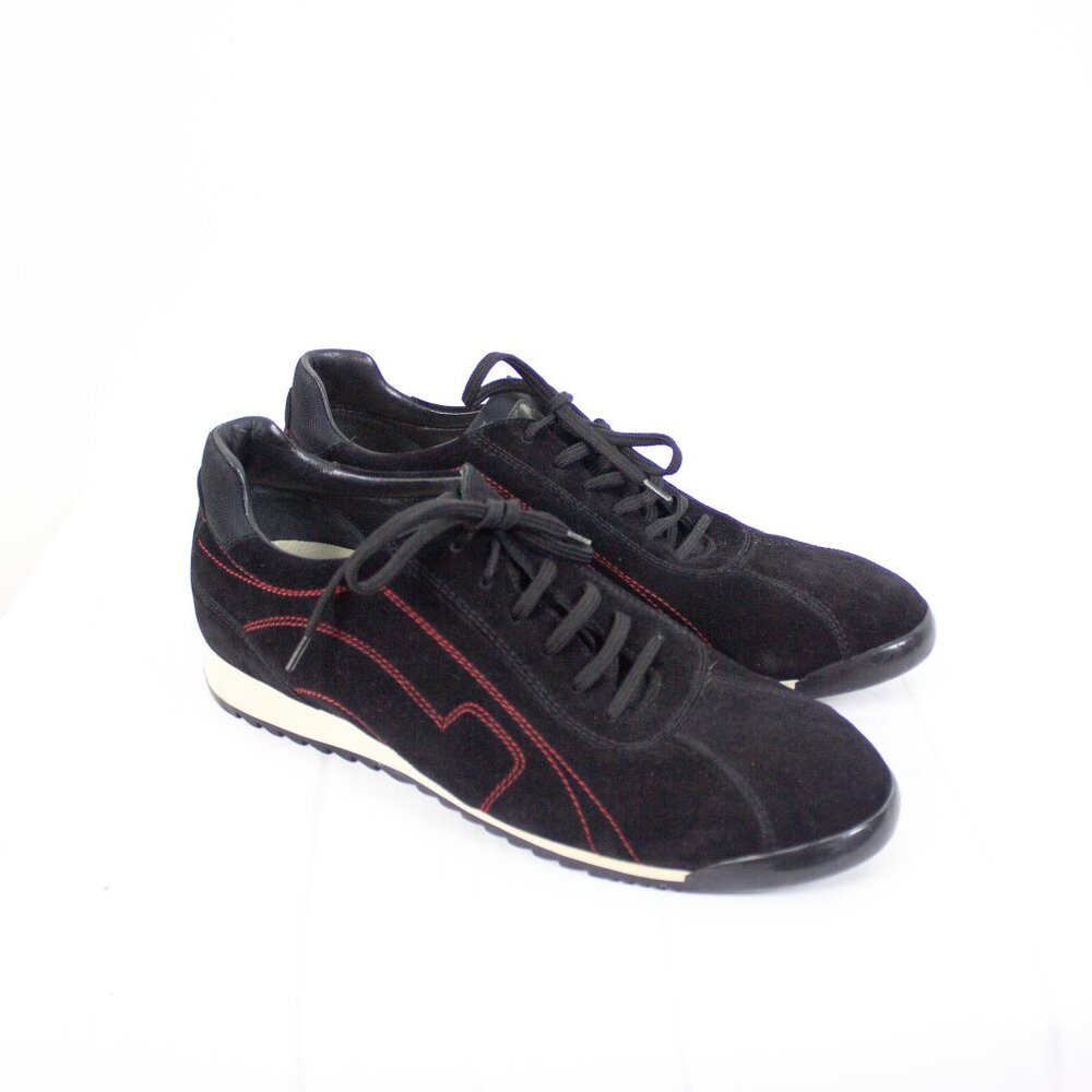 Salvatore Ferragamo Womens Suede Sneakers